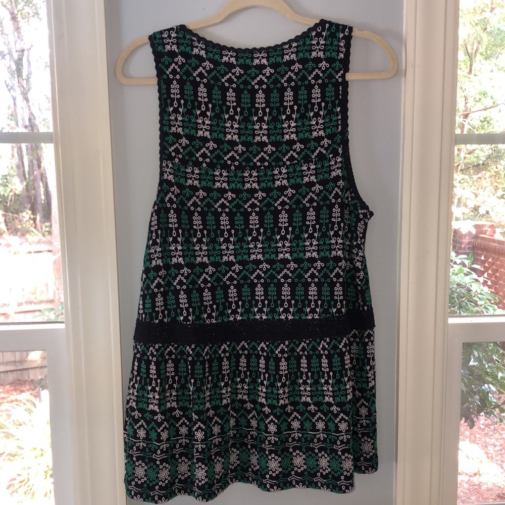 Maeve X Anthropologie sz L embroidered peplum top! - Picture 5 of 7